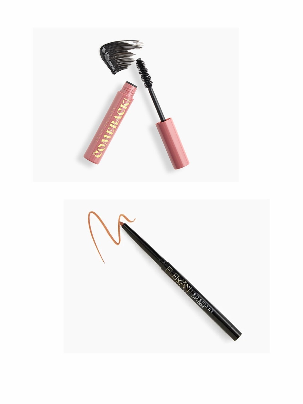 Athr Mascara & Eleman Beauty gel lip pencil